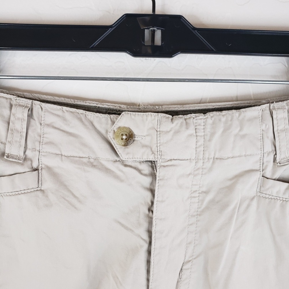 Columbia Sportwear Co Shorts Women's 4‎ Beige Cargo Roll-Up Hiking Shorts AL4360 - Picture 5 of 11